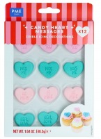 Candy Heart Message Sugar Decorations