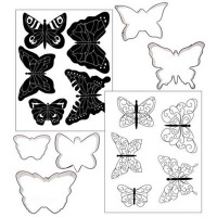 Cookie Cutter Texture Mat Combo - Butterfly