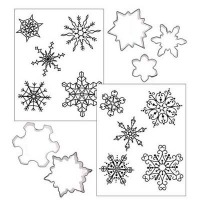 Cookie Cutter Texture Mat Combo - Snowflake