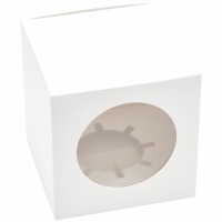 Circle Cupcake Box w/Windows 6CT