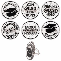 Confetti Grad Cupcake Rings 12 CT