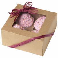 Cupcake Box Kraft 3 CT