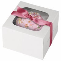 Cupcake Box White 3 CT