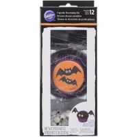 Cupcake Decoration Kit Bat 24 CT