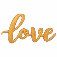 Cupcake Layon Cake Topper Gold Love