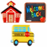 Cupcake Rings Cake Topper School Icons Going Back To School