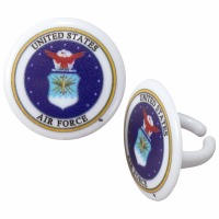 Cupcake Rings Cake Topper United States Air Force