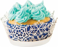 Cupcake Wrap Snowflake 12 CT