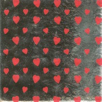 Foil Wrapper 4"X4" Silver Hearts 125CT