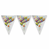 Foli Happy Birthday Flag Banner
