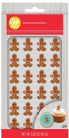 Gingerbread Boy Mini Royal Icing Decorations 24CT