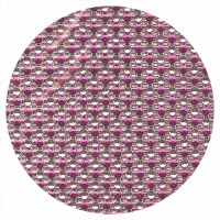 Cake Ribbon Dots Pink & Silver