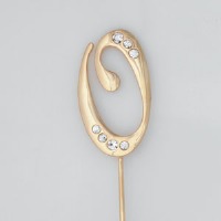 Gold Monogram Number "0"