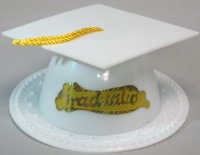 Graduation Hat - White