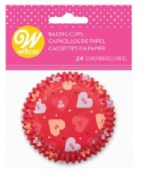 Heart Messages Baking Cup 24CT