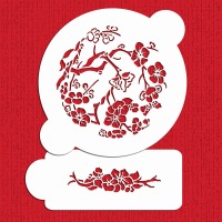 Japanese Dogwood Cake Stencil