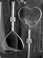 Large Heart Lolly Mold