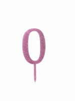 Number 0 Acrylic Pink G CT