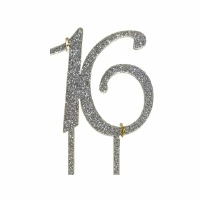 Silver Glitter #16 Cake Pic