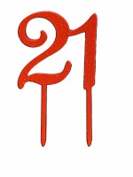 Number 21 Acrylic Red G CT