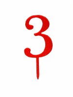 Number 3 Acrylic Red G CT