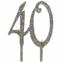 Silver Glitter #40 Cake Pic