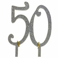 Silver Glitter #50 Cake Pic