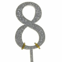 Silver Glitter #8 Cake Pic