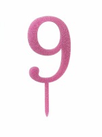 Number 9 Acrylic Pink G CT