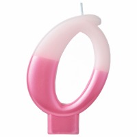 Numeral Candle Pink #0