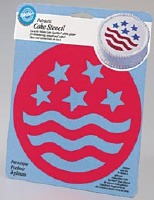 Patriotic Cake Stencil