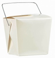 Pearl White Favor Pails 12 CT