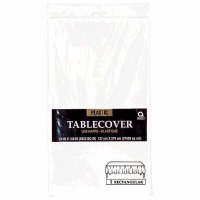 Plastic Tablecover 54"X108" White