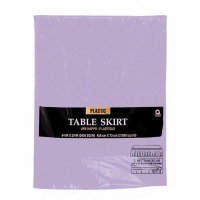 Plastic Table Skirt 14'X29" Lavender