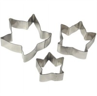 PME Stainless Steel Ivy Leaf Cutters Set of 3