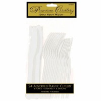 Premium Cutlery 24 CT Clear