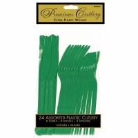 Premium Cutlery 24 CT Fest Green