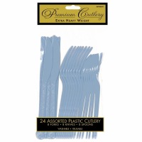 Premium Cutlery 24 CT Pastel Blue