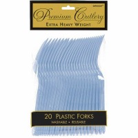 Premium Forks 24 CT Pastel Blue