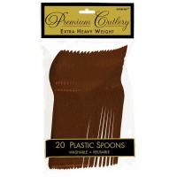 Premium Spoons 24 CT Brown