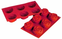 Silicone Mold Rose 6 CAV