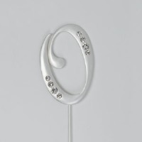 Silver Monogram Letter "O"