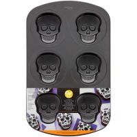 Skull Mini Cake Pan 6 Cav