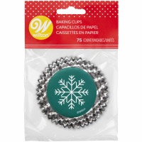 Snowflake Baking Cups 75CT