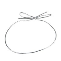 Stretch Loops 18" Silver 10 CT