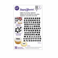 Sugar Sheet Alphabet Black & White