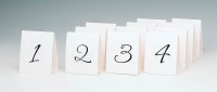 Table Number Tent Cards Numbers 1 thru 12