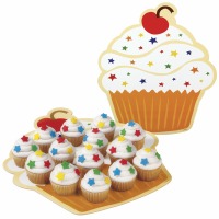 Cake Board Cupcake 3 Count