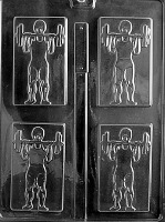 Weight Lifter Candy Mold