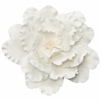 White Peony Gum Paste Flower